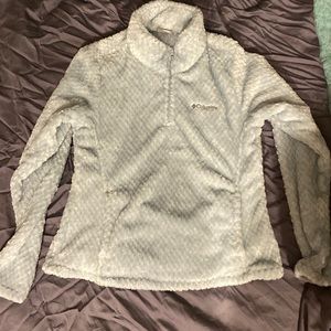 Icy blue Columbia Fireside quarter zip